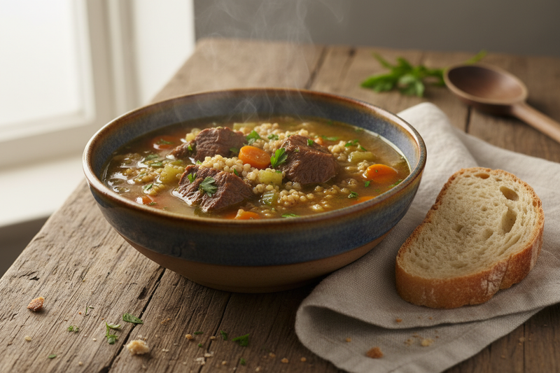 Beef and Millet soup